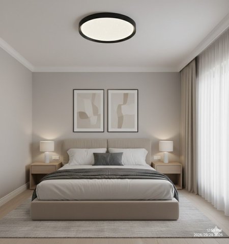 جلوب ليد سقف اطار عريض أسود