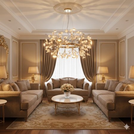 ثريا بلوريات كريستال دائري