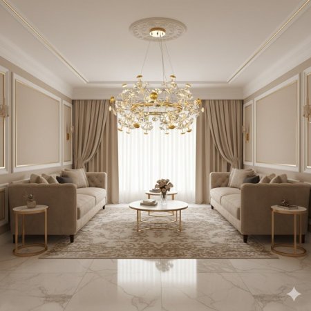 ثريا حجار الكريستال الدائري