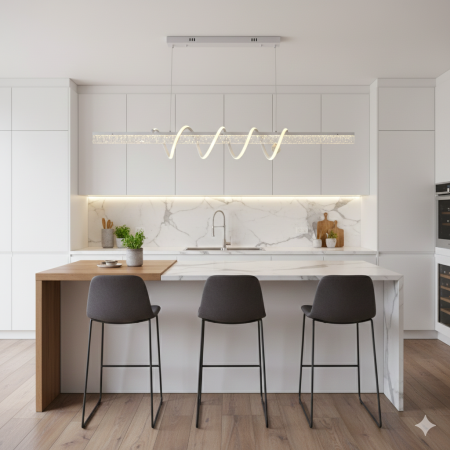 ثريا بشكل الكريستال المتدفق