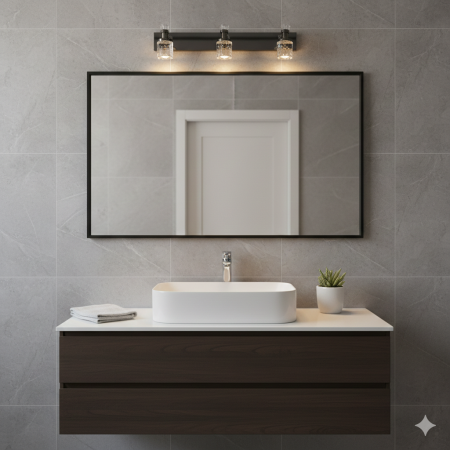 إنارة مغسلة الأسطوانات الثلاث