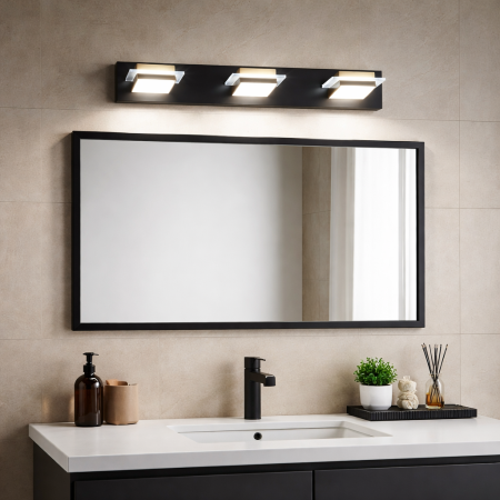 إنارة مغسلة ثلاثية الوهج